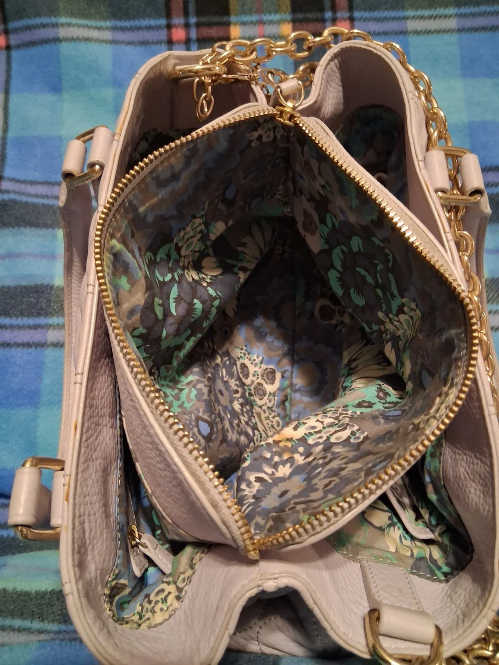 Vera Bradley Quilted Leather Satchel - Pale Pink